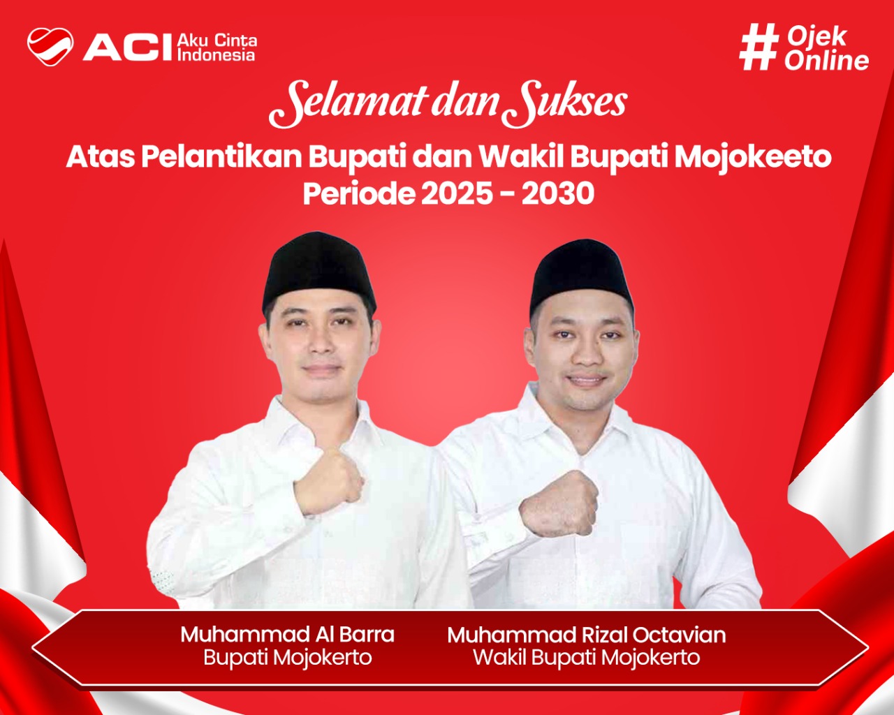 ucapan pelantikan bupati - ACI Ojol