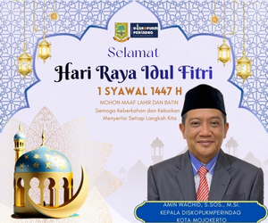 diskopukm kota mjkt ucapan idul fitri 1447 h