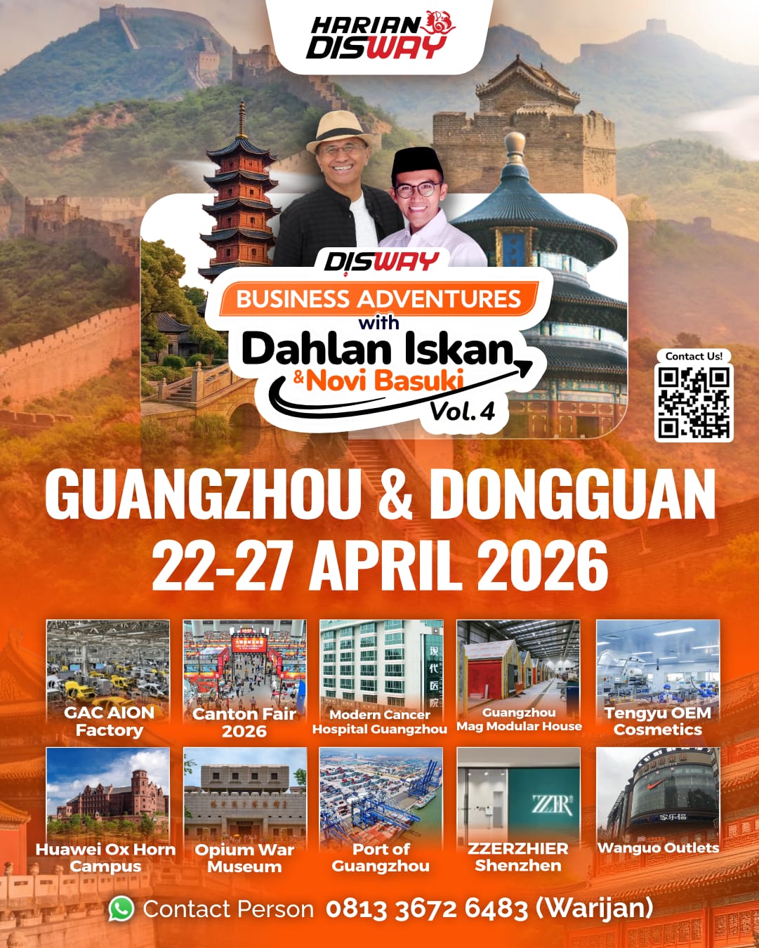 Guang zho dongguan tour dahlan iskan