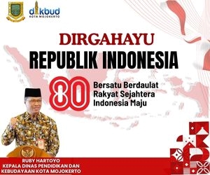 ucapan HUT ke 80 kemerdekaan RI - Diknas Kota Mjkt