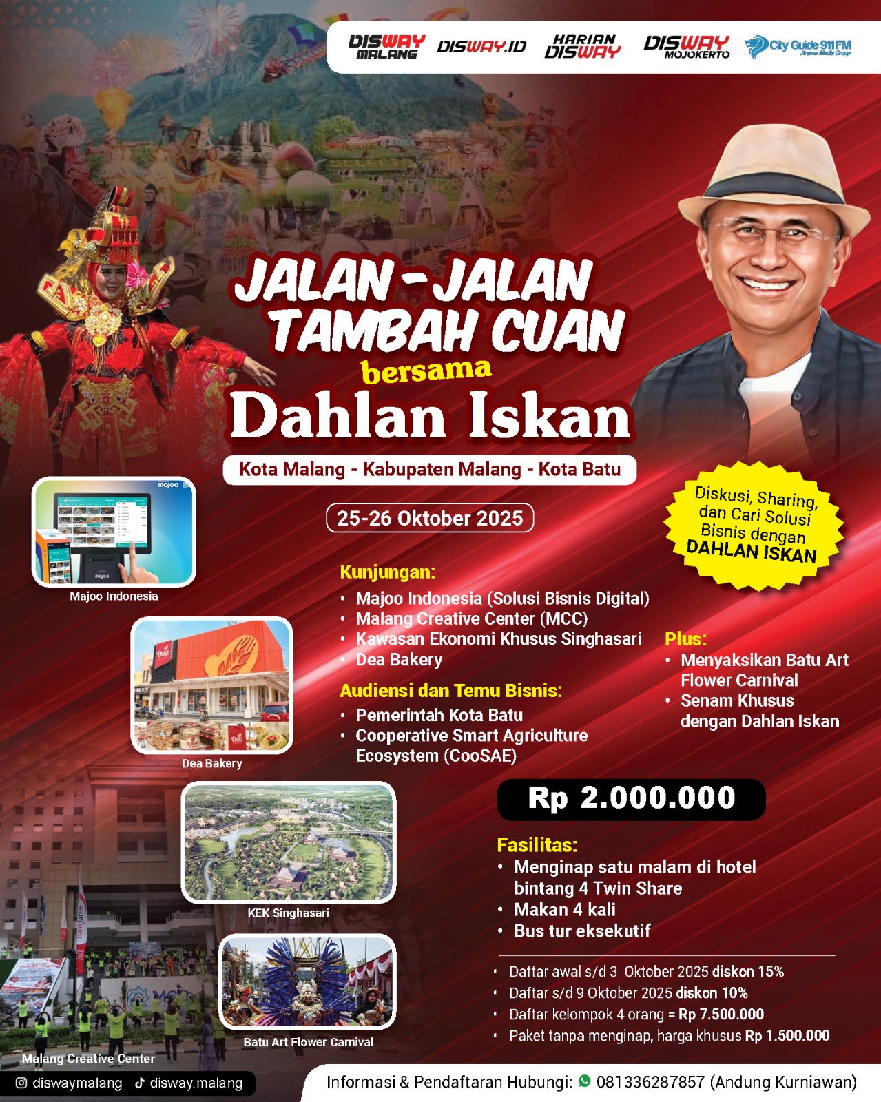 trip to malang bersama Dahlan Iskan