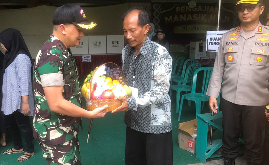 Kunjungi TPS Bersama Forkopimda, Danrem Pesan yang Kalah harus Legawa