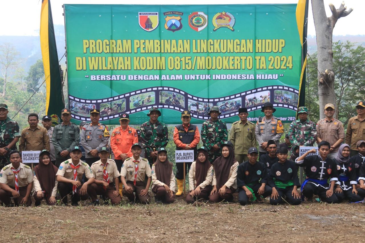 Jaga Kelestarian Lingkungan Hidup, Pemkab Mojokerto Sinergi dengan Kodim 0815 