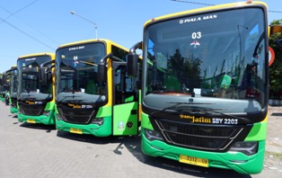  Bus Trans Jatim Telah Terintegrasi dengan Suroboyo Bus dan Trans Semanggi