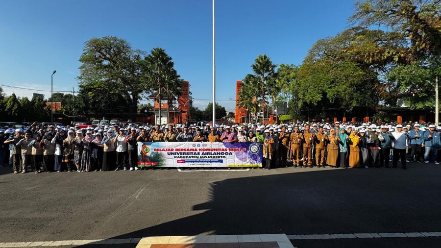 525 Mahasiswa Unair Melaksanakan KKN-BBK di Wilayah Kabupaten Mojokerto