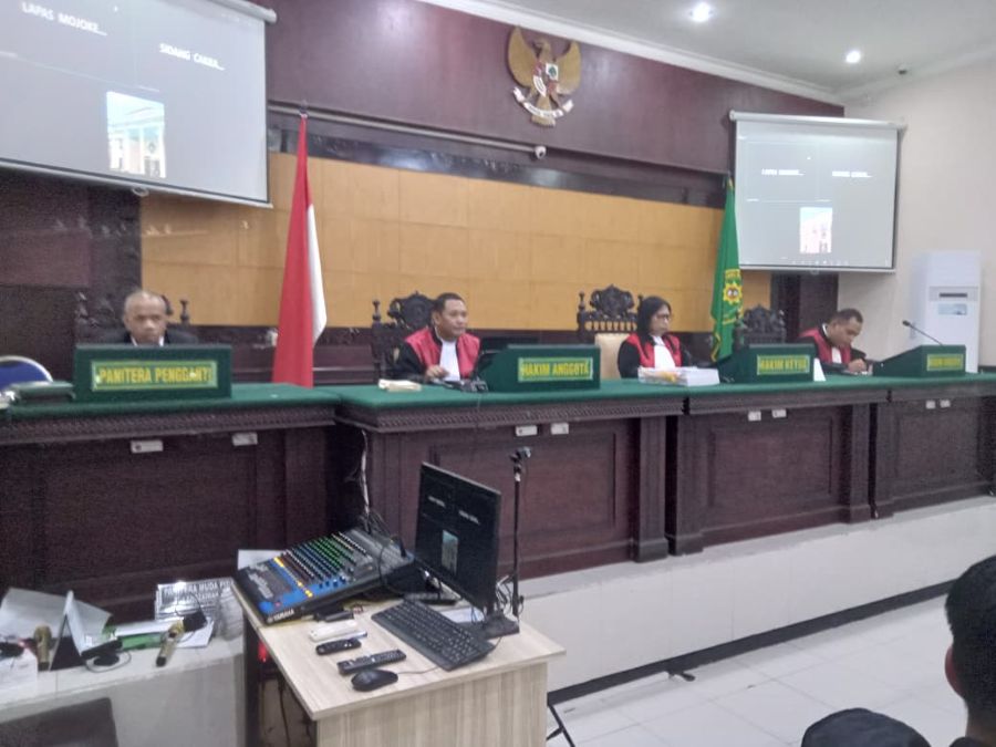 PN Mojokerto Gelar Sidang Perdana Kasus Kematian M Alfan, Terdakwa Didakwa Berlapis