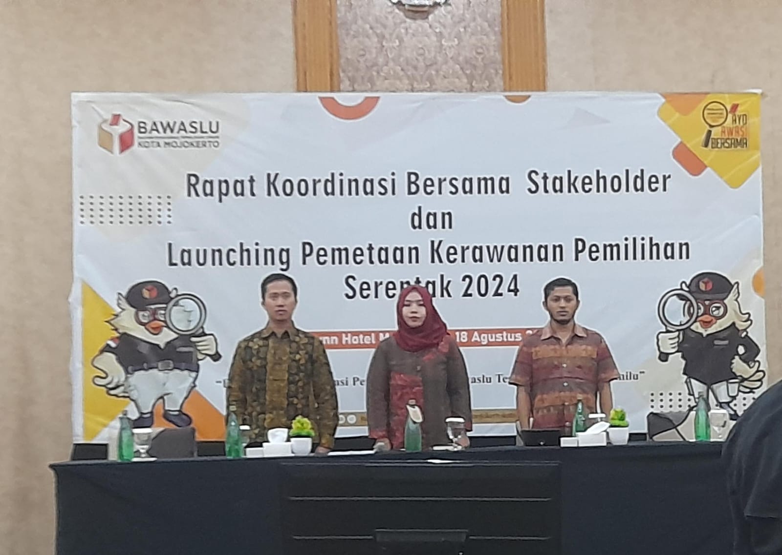 Bawaslu Kota Mojokerto Launching 13 Pemetaan Kerawanan dalam Pemilihan Serentak 2024