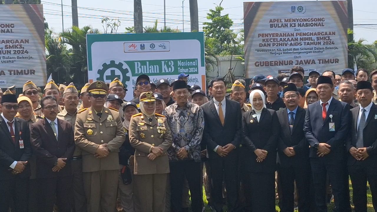 Menyongsong Bulan K3 Nasional 2034, Gubernur Jatim Ajak Dudika Budayakan Keselamatan Kerja