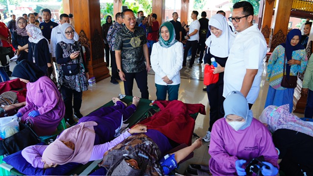 Ratusan ASN dan Karyawan Pemkot Mojokerto Ramai-Ramai Donor Darah