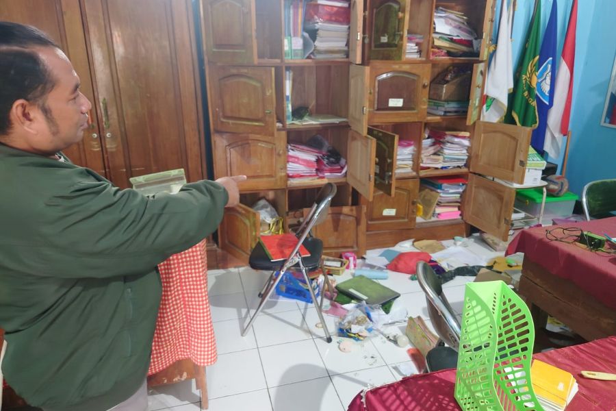 Maling Gasak Laptop dan Proyektor di SDN Simbaringin Mojokerto, Sekolah Kehilangan Fasilitas Jelang Ujian TKA