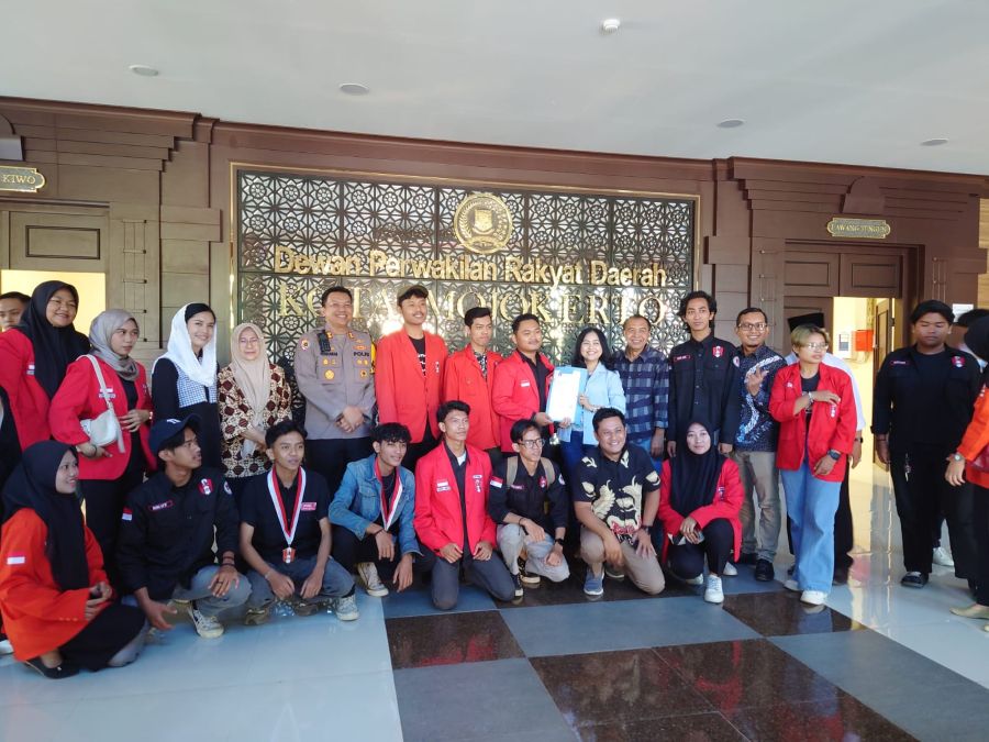 GMNI Mojokerto Raya Audensi ke DPRD, Desak Pengesahan RUU Perampasan Aset