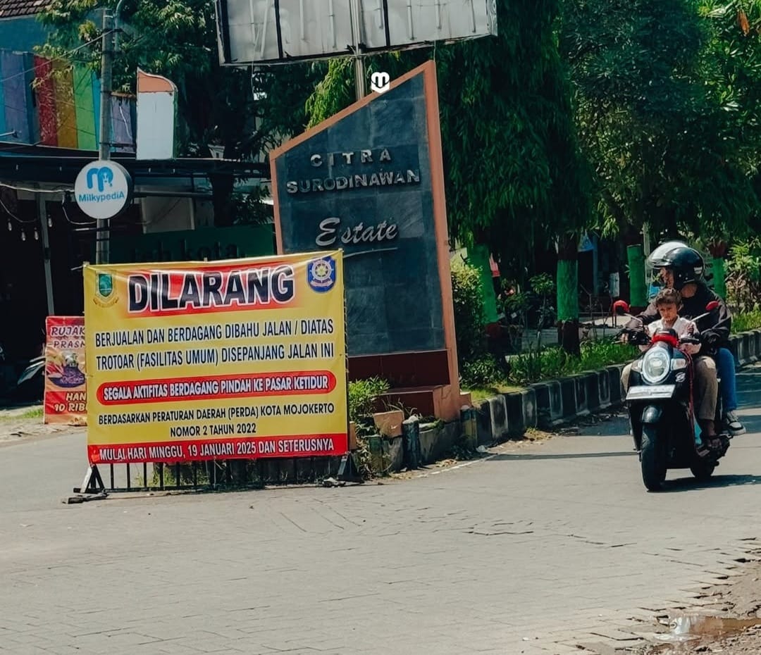 Aktivitas Perdagangan Dilarang Digelar di Perumahan CSE Surodinawan Mojokerto