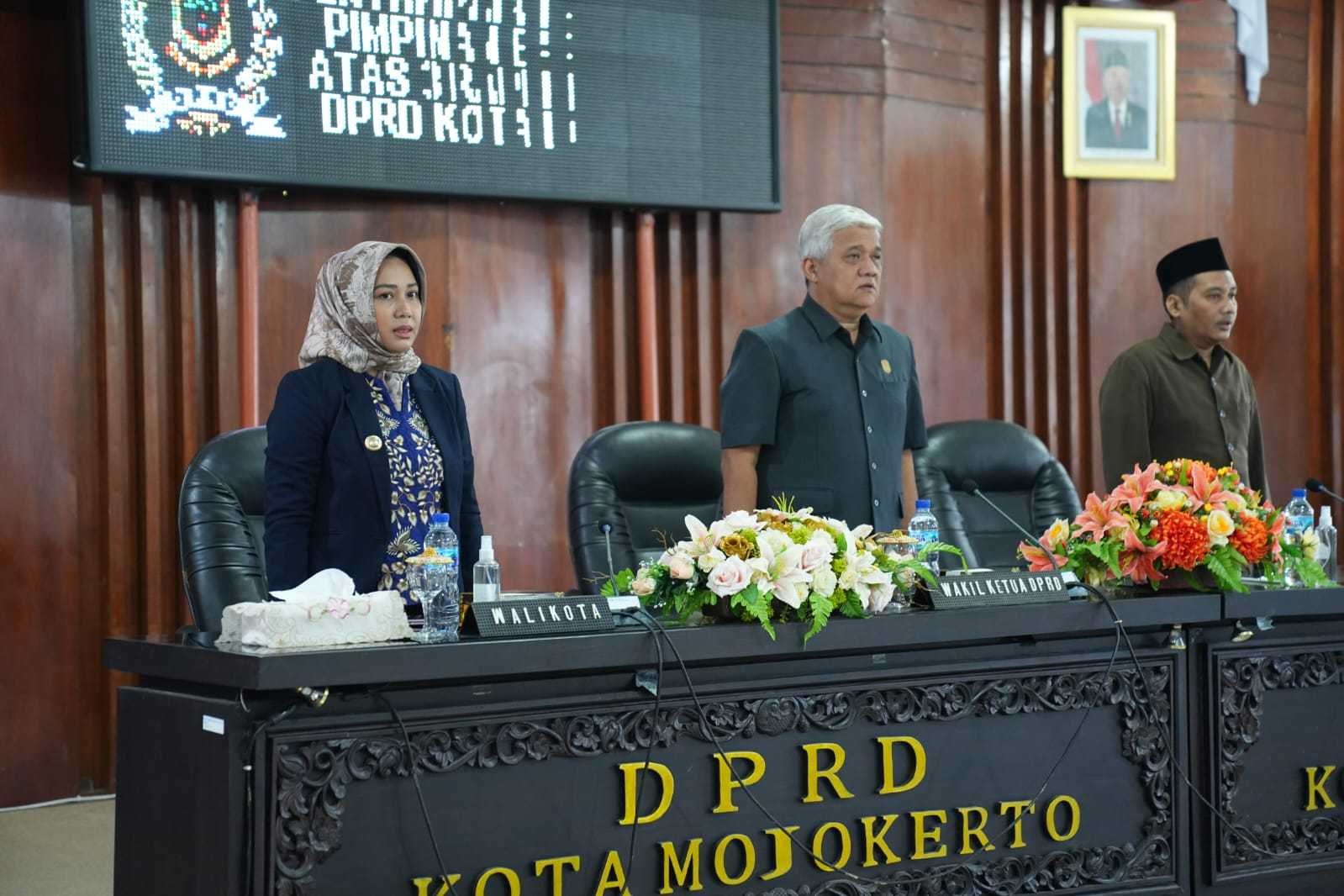 DPRD Kota Mojokerto Gelar Rapat Paripurna  Tiga Raperda Inisiatif