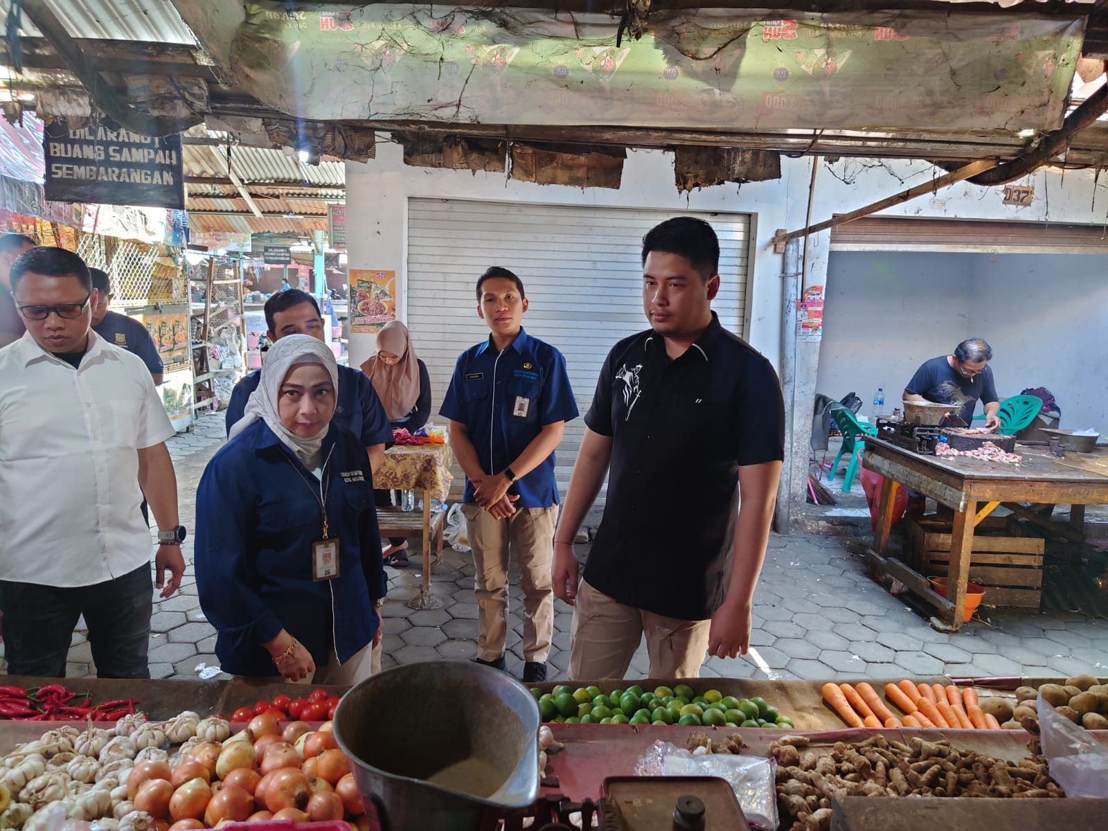 Sidak Jelang Ramadan, Harga Bahan Pokok di Pasar Tanjung Anyar Kota Mojokerto Relatif Stabil