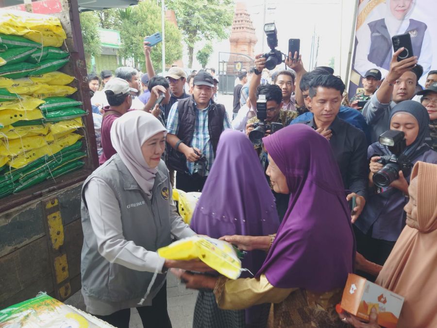 Pasar Murah Bangsal Mojokerto Diserbu Warga