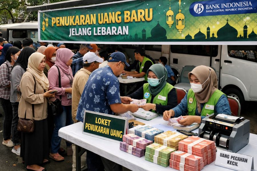 Waspadai Penukaran Uang Baru Jelang Lebaran di Tempat Non Bank 