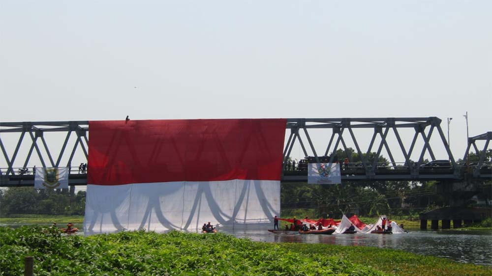 Peringatan Sumpah Pemuda di Kota Mojokerto Berlangsung di Tiga Tempat, Salah Satunya di Sungai Brantas