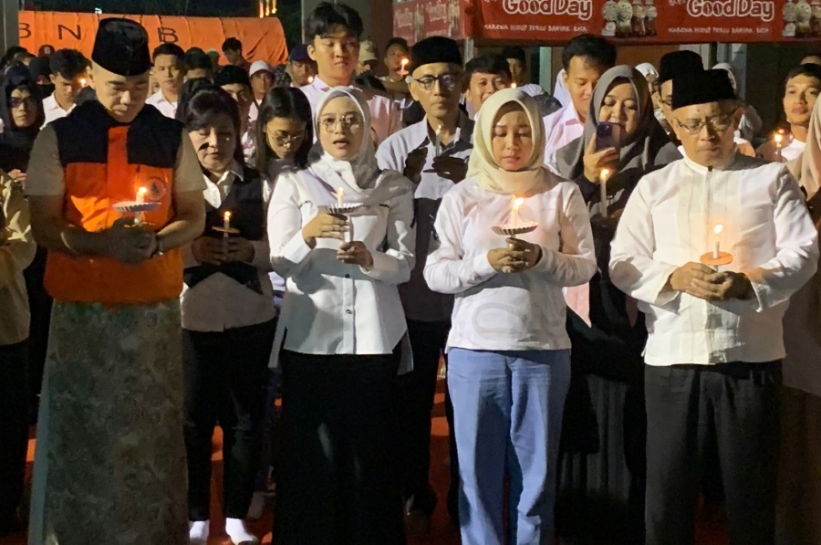 Hadiri Refleksi dan Doa untuk NTT di GOR Majapahit, Wali Kota Mojokerto ikut Donasi