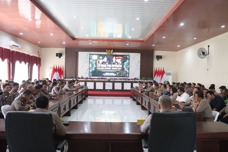 Jelang Idulfitri, Polres Mojokerto Kota Gelar Latpraops Ketupat 2026