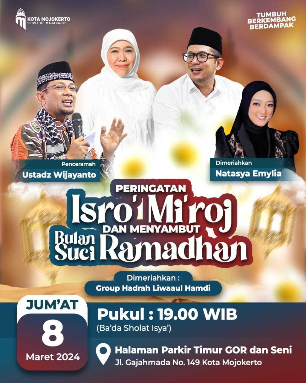 Peringati Isra Mi'raj dan Sambut Ramadhan, Pemkot Gelar Pengajian Akbar bersama Ustad Wijayanto