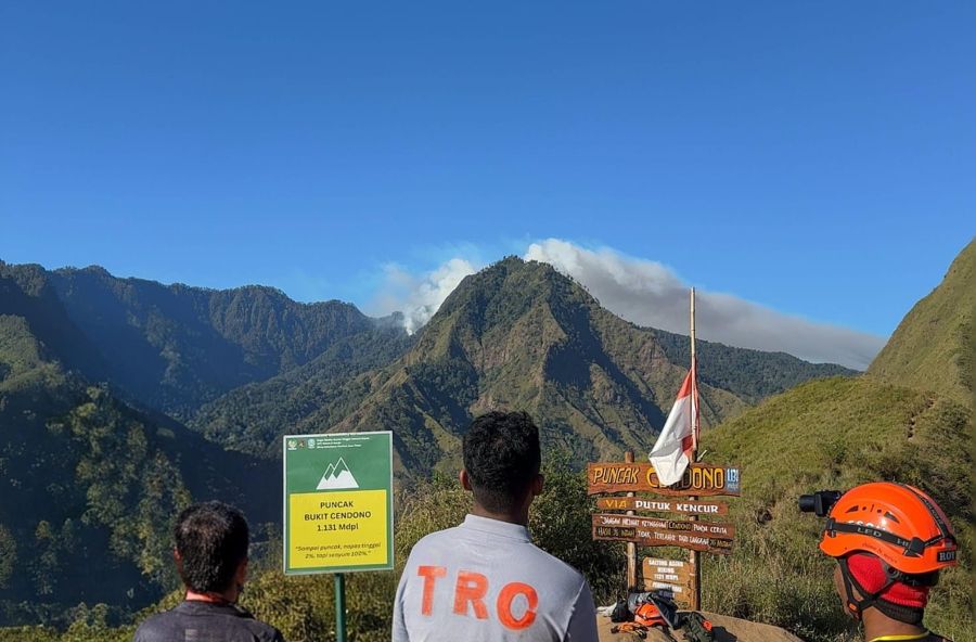 Karhutla Gunung Biru Mojokerto Berhasil Dikendalikan