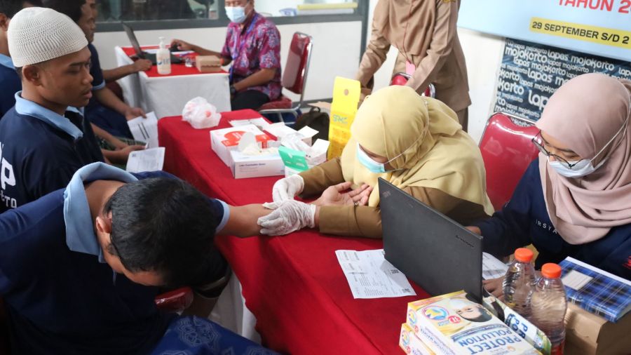 WBP Lapas Mojokerto Jalani Pemeriksaan TBC