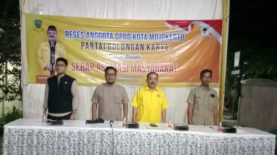 Reses Anggota DPRD Kota Mojokerto Agus Wahyudi, Disambati Rumah Kumuh Hingga Pengadaan Tanaman Penghijauan