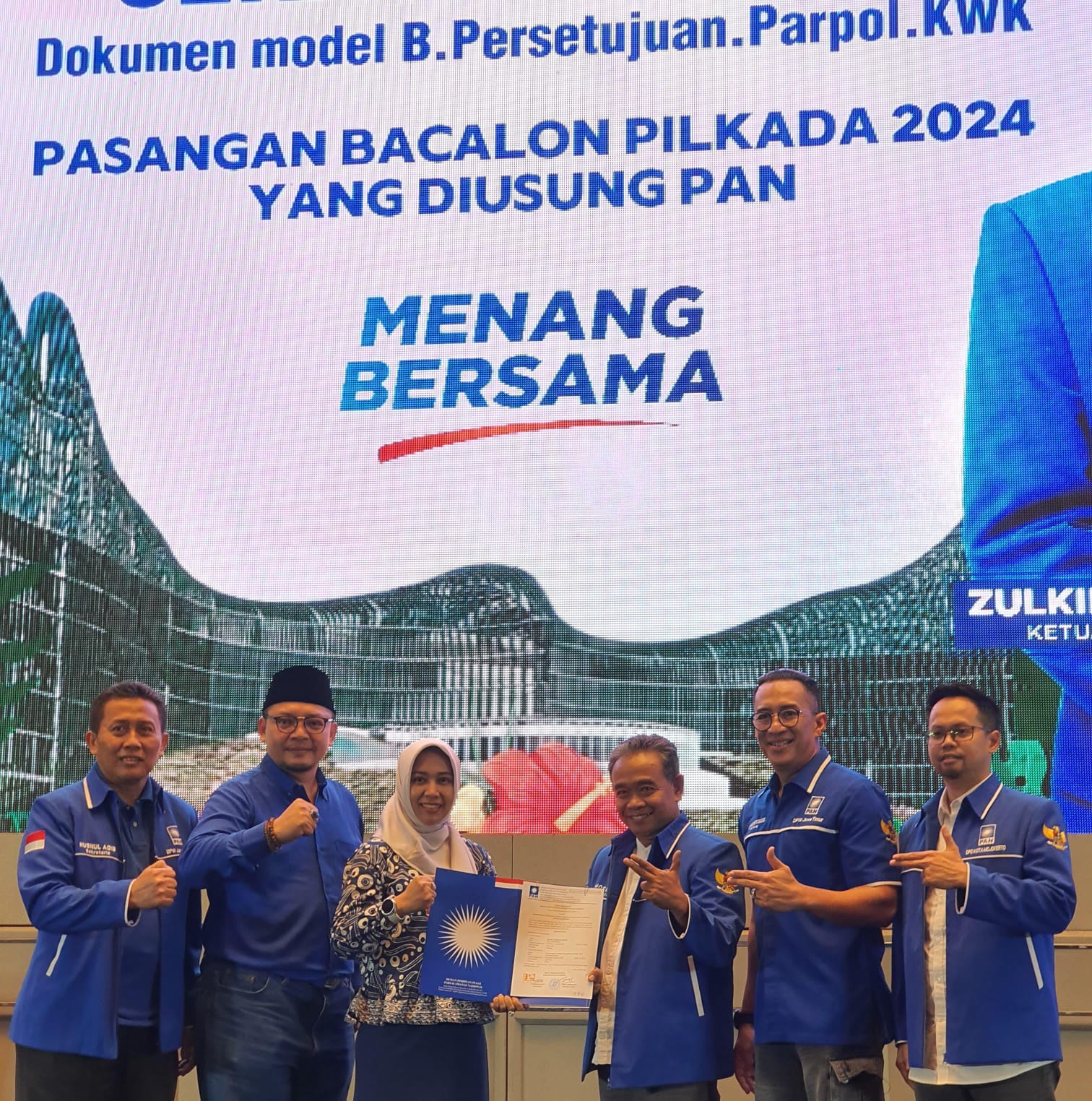 PAN Resmi Serahkan Dukungan ke Ning Ita di Pilwali Kota Mojokerto 2024