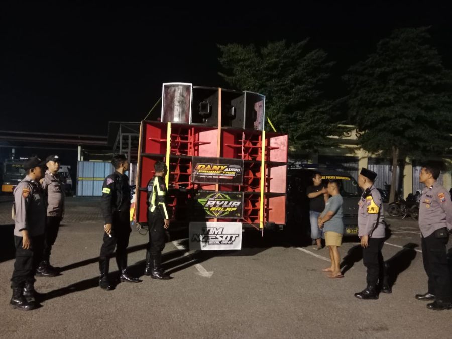 Resahkan Masyarakat, Polisi Amankan Empat Kendaraan Sound Horeg di Mojokerto