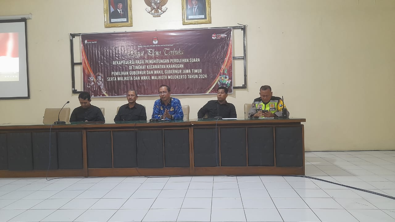 KPU Kota Mojokerto Mulai Rekapitulasi Suara Pilkada 2024 di Tingkat Kecamatan