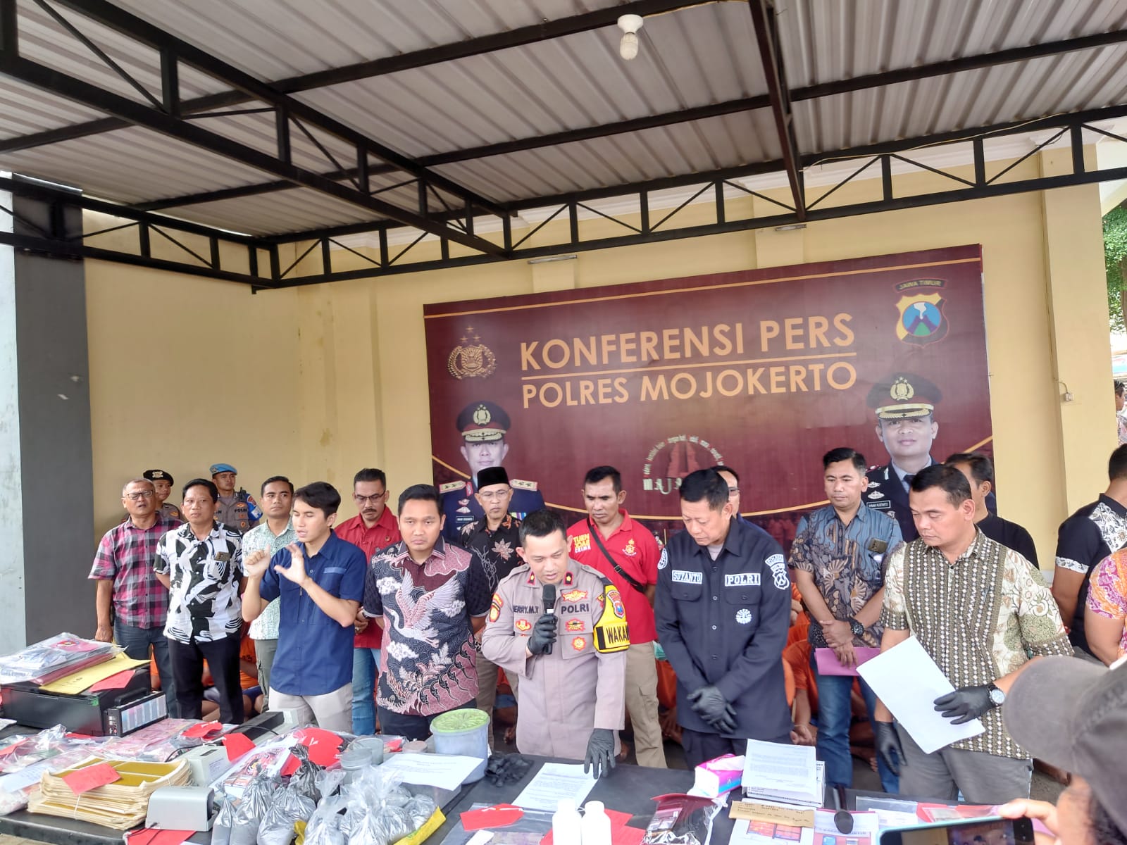 Operasi Pekat Semeru 2025, Polres Mojokerto Tangkap Puluhan Tersangka