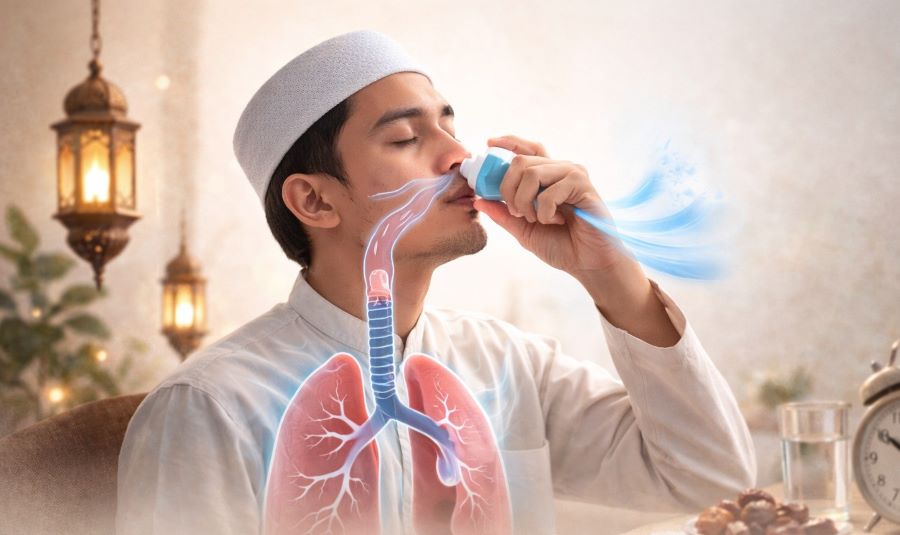 Penggunaan Inhaler Saat Puasa, Apakah Membatalkan? Ini Penjelasannya.