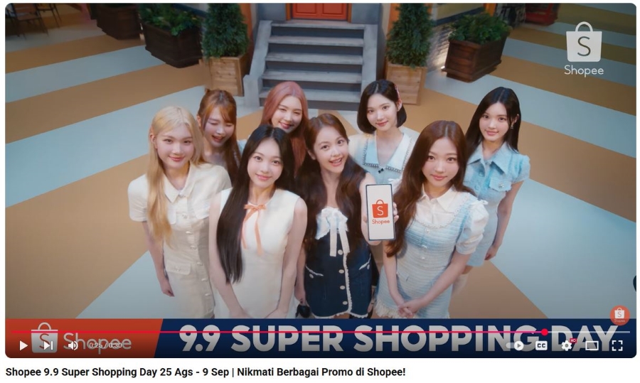 Hearts2Hearts Pukau Penggemar Lewat Iklan Shopee 9.9 Super Shopping Day