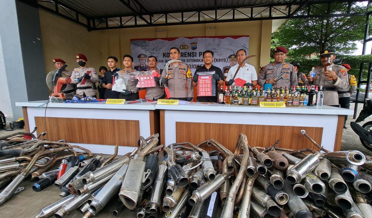 Polres Mojokerto Ungkap Berbagai Kasus Jelang Pemilu 2024