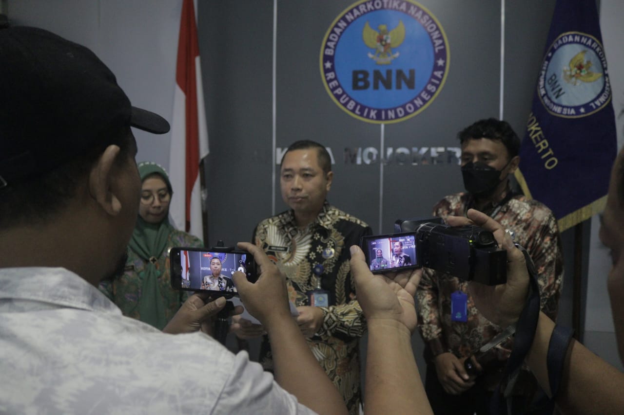 BNN Kota Mojokerto Selama Tahun 2023 Ungkap  6 Kasus Jaringan Peredaran Gelap Narkotika