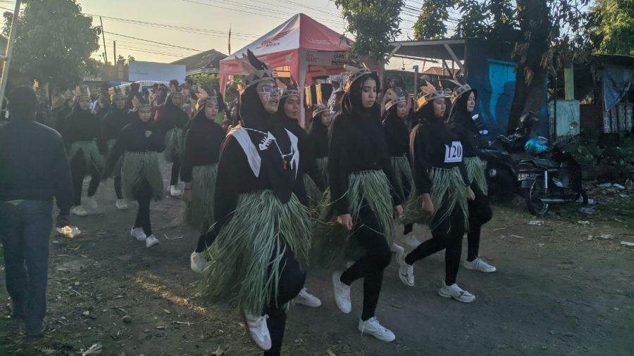 Gerak Jalan 17-an di Wilayah Pungging Diikuti Ratusan Regu, Sejumlah Titik Ditutup dan Dialihkan