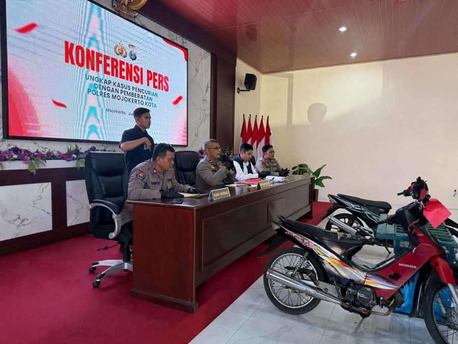 Pencuri Motor Penjual Jamu di Mojokerto Berhasil Diringkus