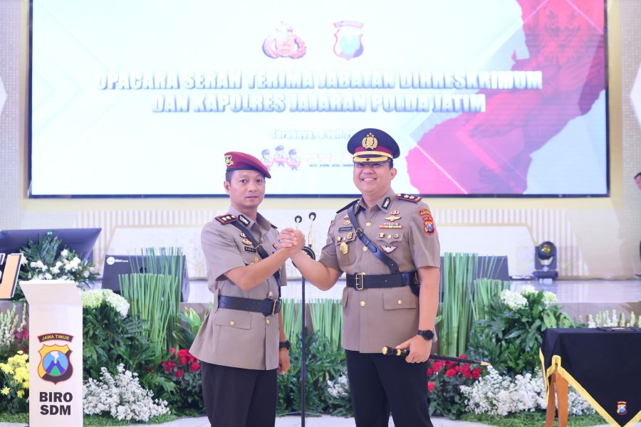 Tongkat Estafet Kepemimpinan Polres Mojokerto Kota Berganti