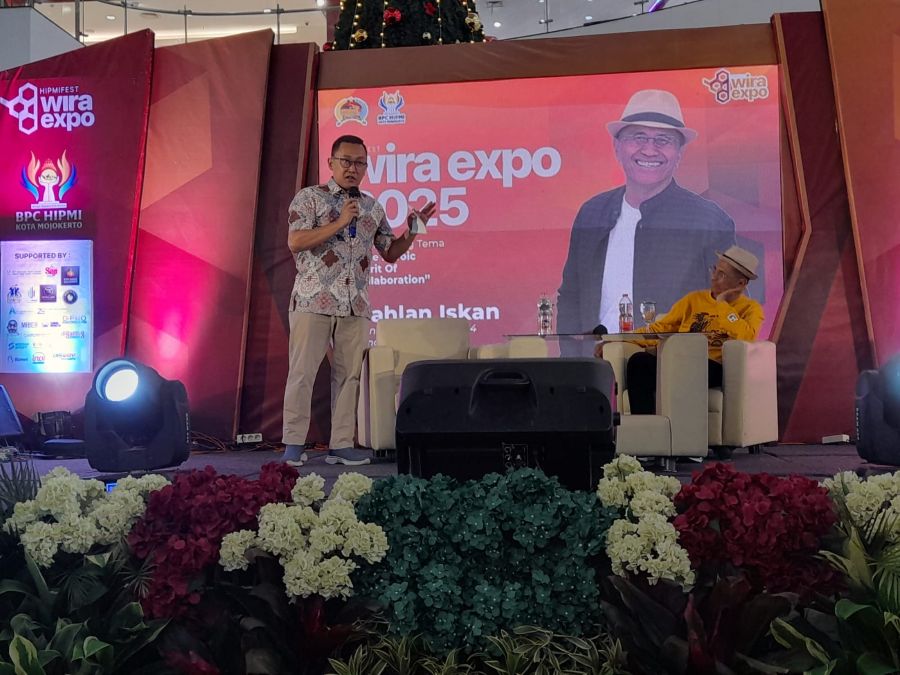 Dahlan Iskan Menjadi Magnet Talk Show Hipmi Fest Bertajuk Wira Expo 2025 di Kota Mojokerto 