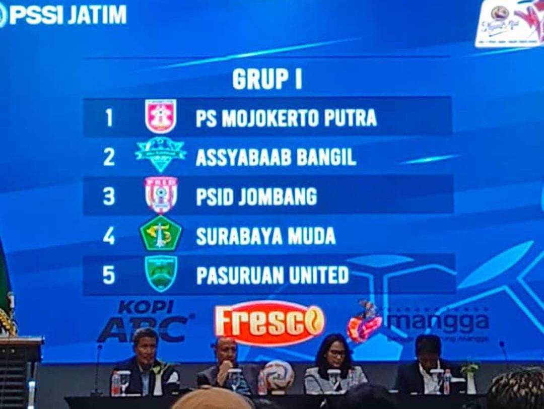 Hasil Drawing Liga 4 PSSI Jatim 2024/2025, PS Mojokerto Putra Masuk Grup I 