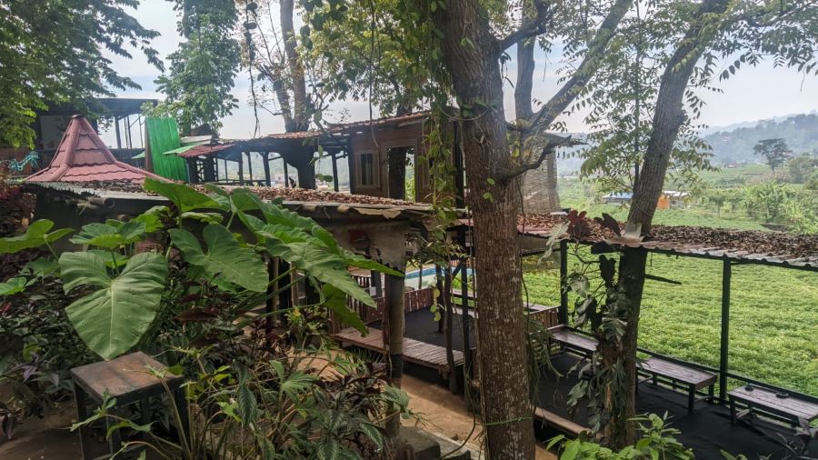 Laverde Kafe, Ngopi Asyik dengan Pemandangan Sawah Trawas, Mojokerto