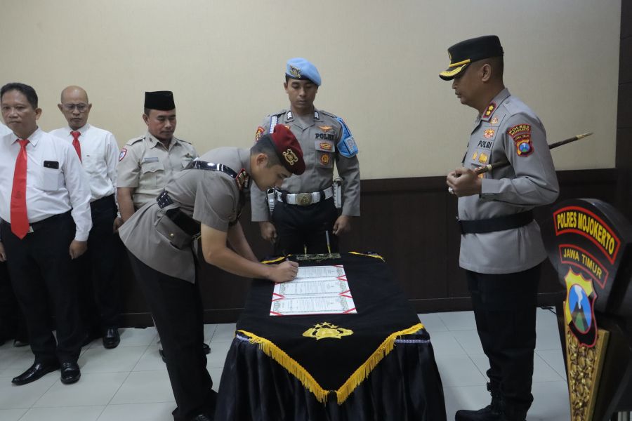 AKP Fauzy Pratama Resmi Jabat Kasat Reskrim Polres Mojokerto