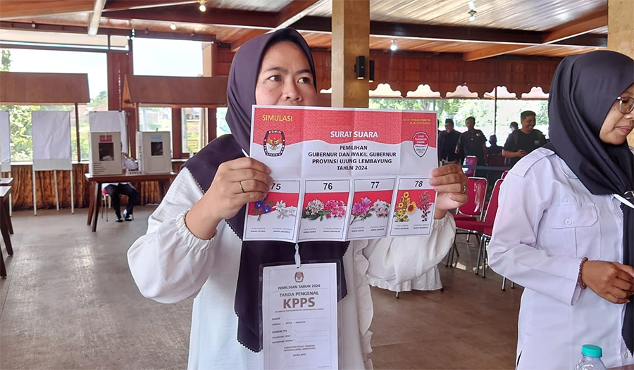 Jelang Pilkada 2024, KPU Kabupaten Mojokerto Gelar Simulasi Pencoblosan Hingga Perhitungan Suara