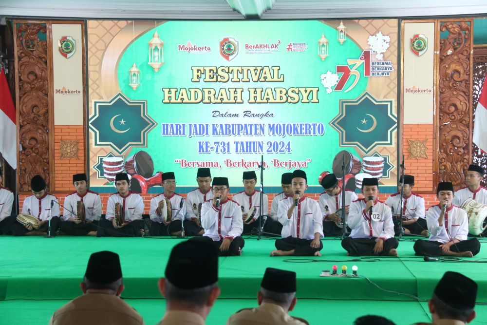 Rangkaian Kegiatan HUT ke 731, Pemkab Mojokerto Gelar Festival Hadrah Habsyi, 