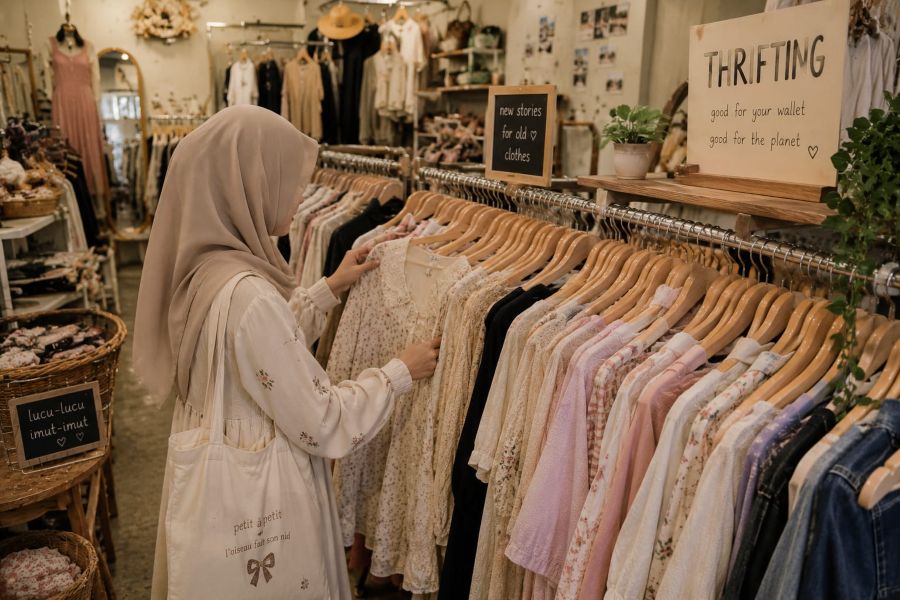 Tren Thrifting Kian Digemari Anak Muda, Bukan Sekadar Hemat tapi Juga Peduli Lingkungan