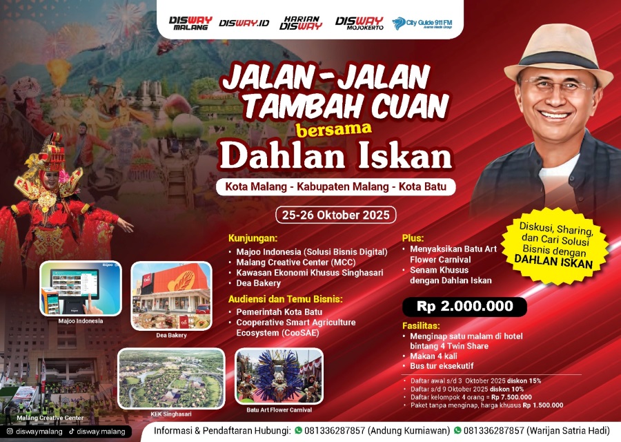 Jalan-Jalan Tambah Cuan Bersama Dahlan Iskan