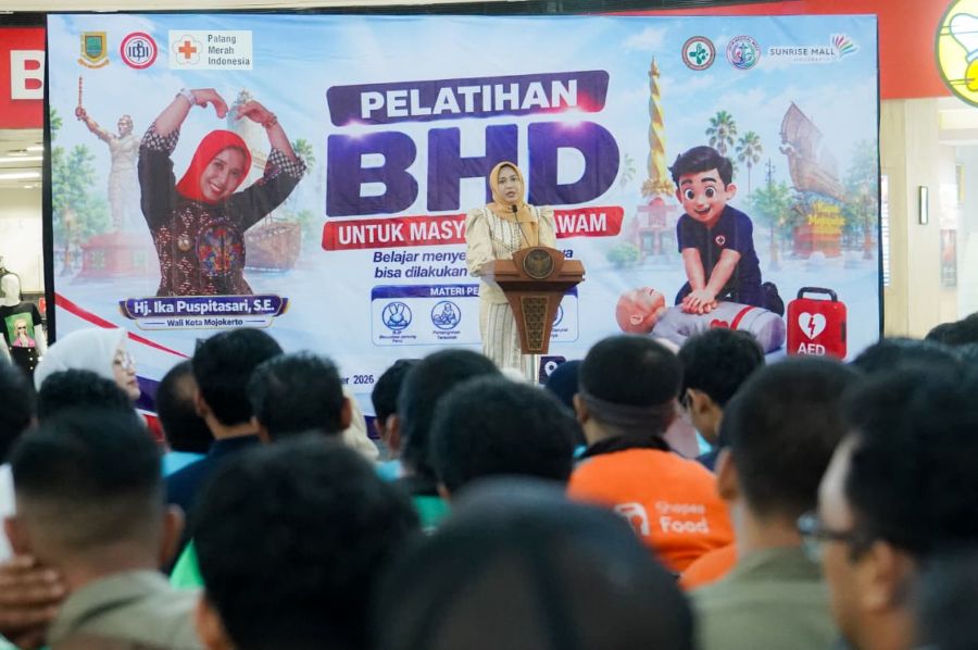 Bukan Cuma Hidup Sehat, Warga Mojokerto Dilatih Bisa Selamatkan Nyawa