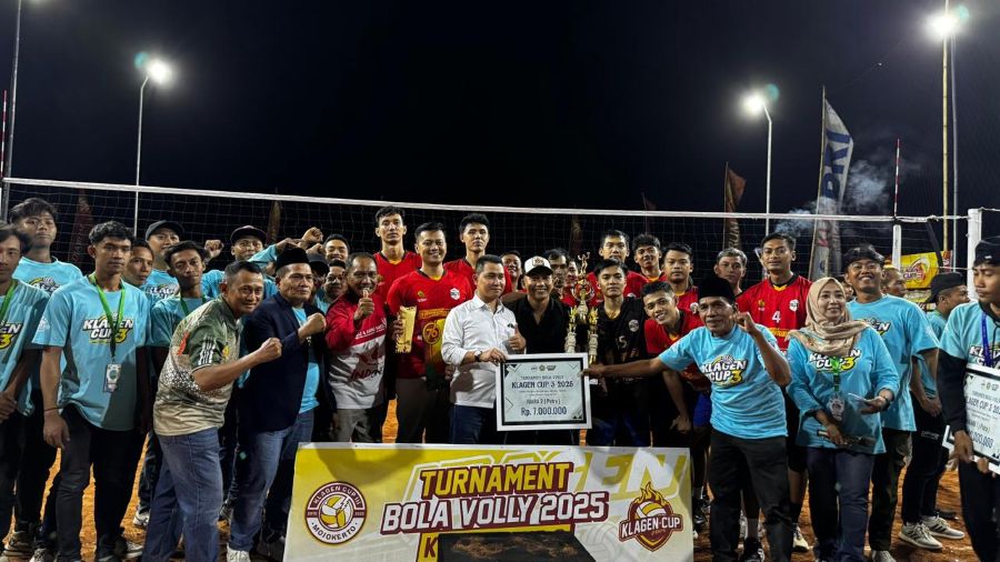 Ajang Mencari Atlet Lokal, Turnamen Bola Voli Klagen Cup III Resmi Ditutup