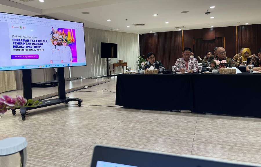 Ikuti Rakor KPK RI, Pemkot Mojokerto Evaluasi Tata Kelola Pemerintahan Daerah