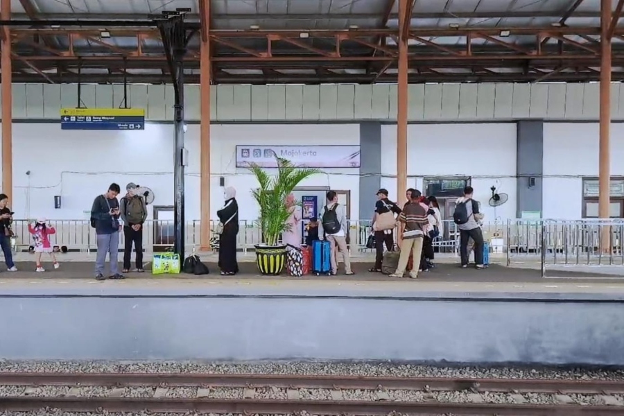 Akhir Pekan, Sebanyak 1.586 Penumpang Gunakan Stasiun Mojokerto